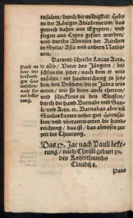 Das 17. Jar nach Pauli bekerung ...