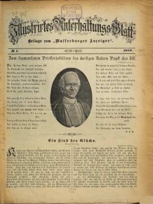 Wasserburger Anzeiger. Illustrirtes Unterhaltungs-Blatt. 1898