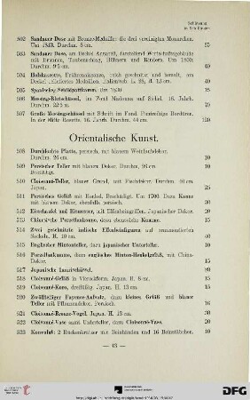 Orientalische Kunst (Nr. 508-549)