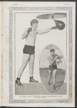 Luis Ángel Firpo, argentino, campeón suramericano de box, de peso pesado