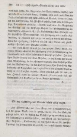 368-374 Ob der rechtfertigende Glaube allein selig macht