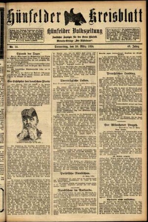 Ausgabe vom Donnerstag, den 20. März 1924.