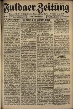 Ausgabe vom Freitag, den 04. November 1927.