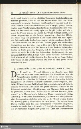 4. Verschüttung Und Wiederaufdeckung