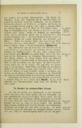 Die Ursachen des peloponnesischen Krieges