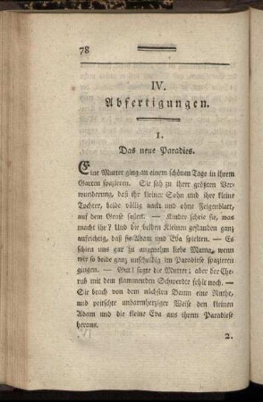 IV. Abfertigungen.