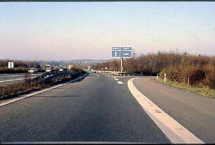 Einfahrt in Tangente (Weinsberg Richtung Neckarsulm)