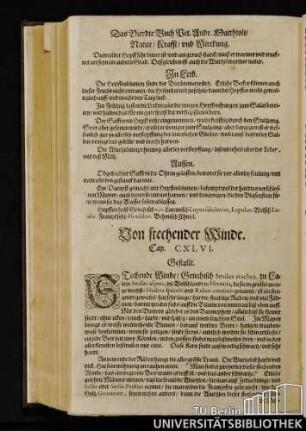 Cap. CXLVI. Von stechender Winde.