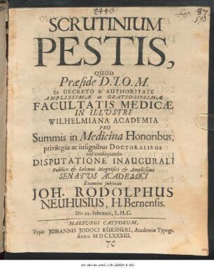 Scrutinium Pestis