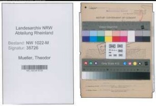 Entnazifizierung Theodor Mueller , geb. 19.10.1897 (Bahnbeamter)