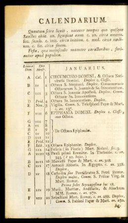 Calendarium