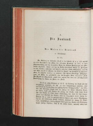a. Das Wesen der Baukunst