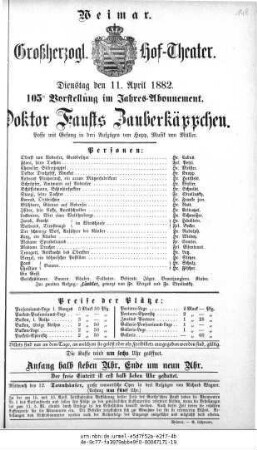Doktor Fausts Zauberkäppchen
