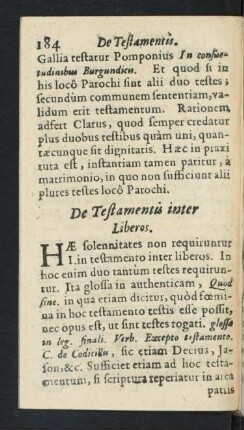 De Testamentis inter Liberos
