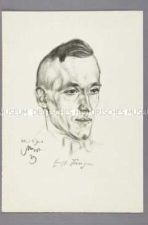 Bildnis des Schriftstellers Ernst Jünger