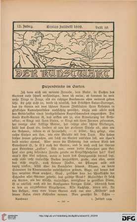 Heft 19 (1. Juliheft 1899)