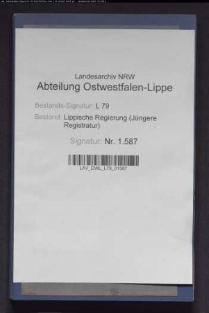Einführung und Veranlagung zur Wertzuwachssteuer im Amt Schwalenberg