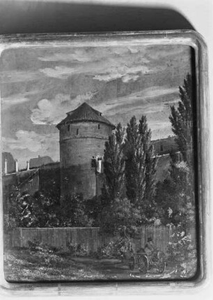 Die Stadtmauer und der Düvelsturm in Reval