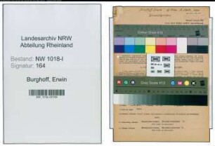 Entnazifizierung Erwin Burghoff , geb. 14.03.1903 (Schlosser)