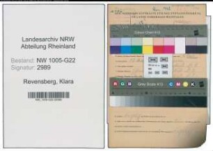 Entnazifizierung Klara Revensberg , geb. 12.05.1883 (Milchhaendlerin)
