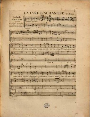 La lyre enchantée : ballet en un acte detaché des Surprises de l'amour ; représenté sur le Théâtre de l'Académie Royale de Musique en 1757 ; avec les changemens qui ont êté fait en 1758