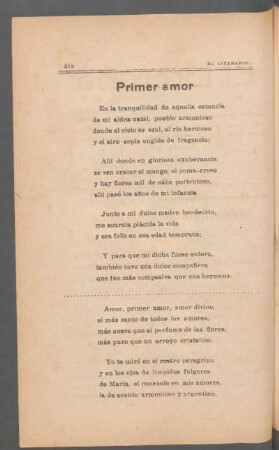 Primer amor
