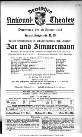 Zar und Zimmermann