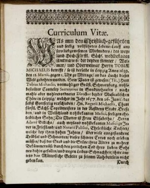 Curriculum Vitæ.
