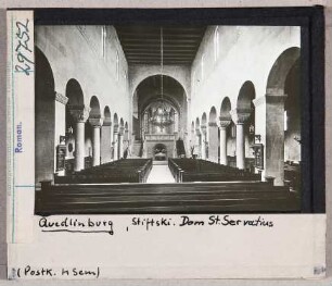 Quedlinburg: St. Servatius, Inneres nach Osten