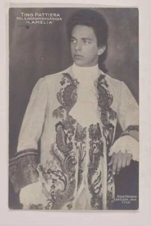 Rollenbildnis Tino Pattiera in "Amelia"