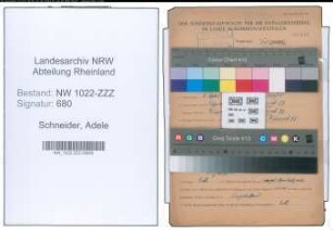 Entnazifizierung Adele Schneider , geb. 08.04.1883 (Haendlerin)
