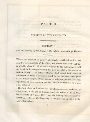 Part II. Account of the campaign