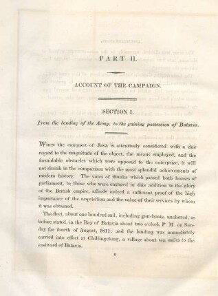 Part II. Account of the campaign