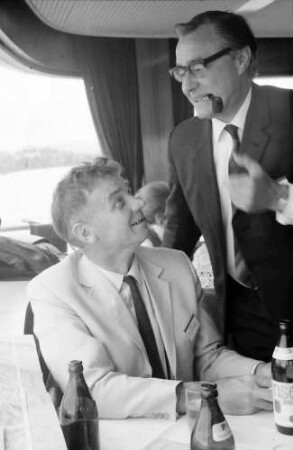 20. Tagung 1970 Chemiker; Auf dem Schiff: Richard L. M. Synge, Lord George Porter of Luddenham