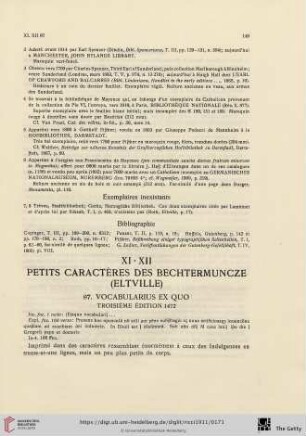 XI-XII. Petits charactères des Bechtermuncze (Eltville)