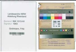 Entnazifizierung Fritz Grohmann , geb. 13.04.1906 (Betriebsleiter)
