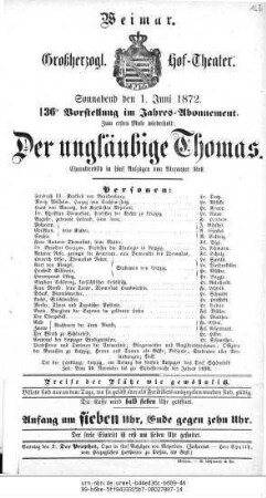 Der ungläubige Thomas