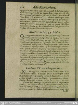 Mentzerus pag. 54. Histor.