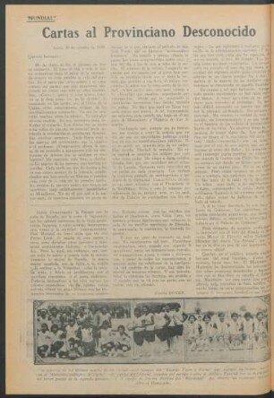 Cartas al provinciano desconocido