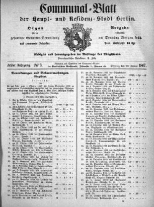 1867,3: No. 3, 20. Januar 1867