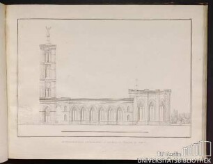38. Seitenansicht der entworfenen St. Gertrauds-Kirche zu Berlin. No. 2.