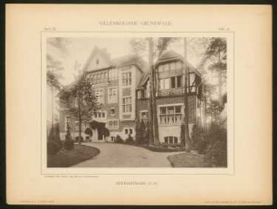 Villa Herthastraße, Berlin-Grunewald: Ansicht (aus: Die Villenkolonie Grunewald, hrsg. von Egon Hessling, Berlin 1903)