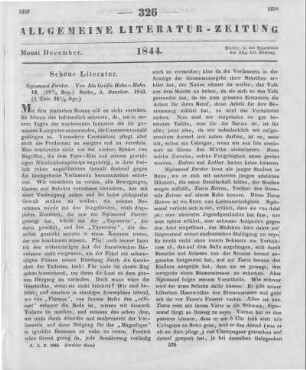 Hahn-Hahn, Ida: Sigismund Forster. Berlin: Duncker 1843
