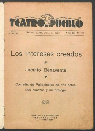 1937002200: Los intereses creados