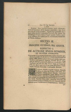 Sectio II. De Principiis Externis, Seu Additis.