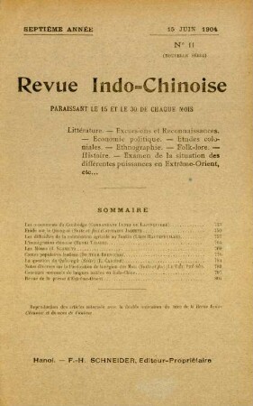 15. Juin 1904. No. 11