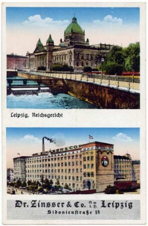 Dr. Zinsser & Co. GmbH. Leipzig, Sidonienstraße 18 : Leipzig, Reichsgericht