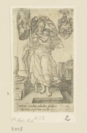 Die Nächstenliebe (Aldegrever, Tugenden und Laster, 1552)