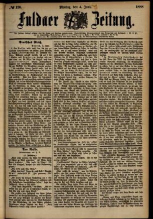 Ausgabe vom Montag, den 04. Juni 1888.