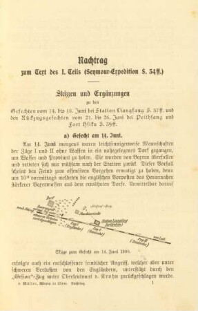 Nachtrag zum Text des I. Teils (Seymour-Expedition S. 34 ff.)